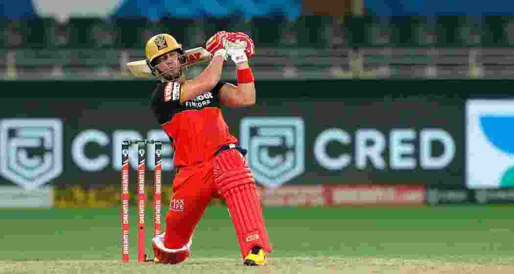 Former South African cricketer and Royal Challengers Bengaluru (RCB) star batter AB de Villiers in action.