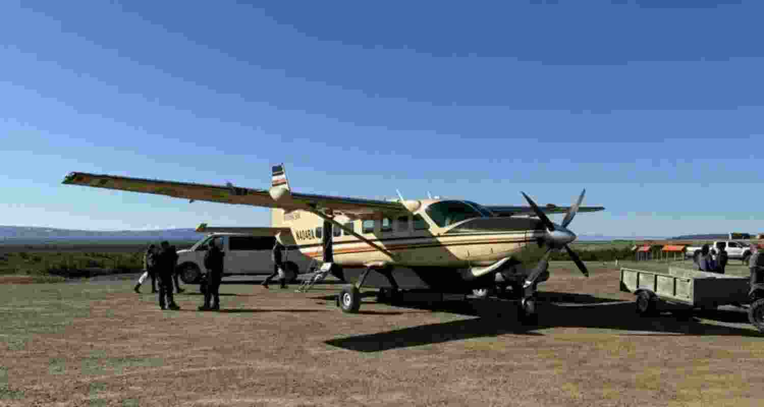 Search underway for missing Bering Air Cessna 208B Grand Caravan with 10 people on board in Alaska. Image: X