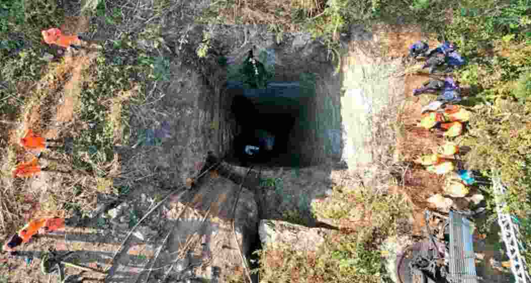 An aerial image from the scene of the incident. 