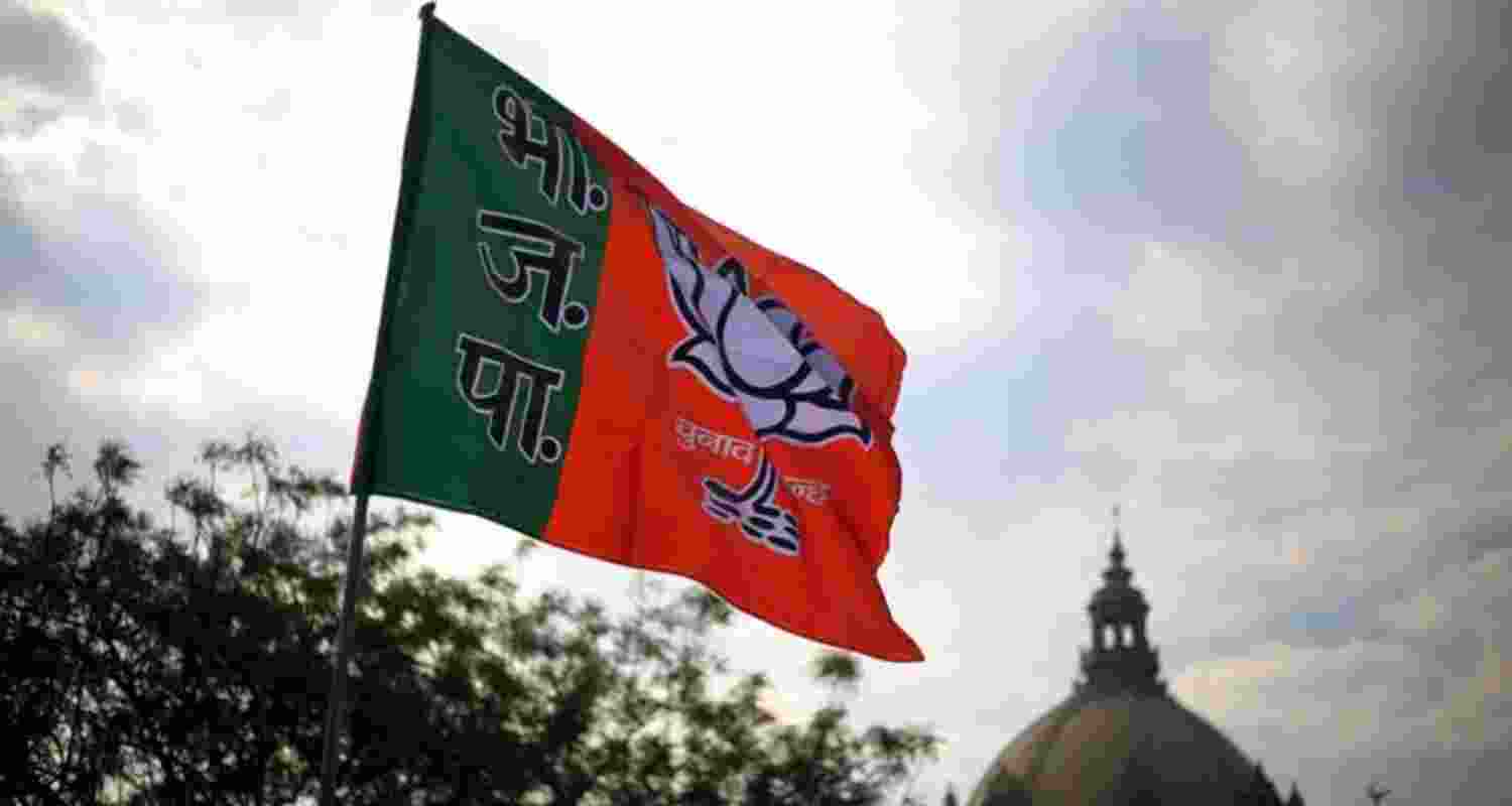 Flag of the Bharatiya Janata Party.