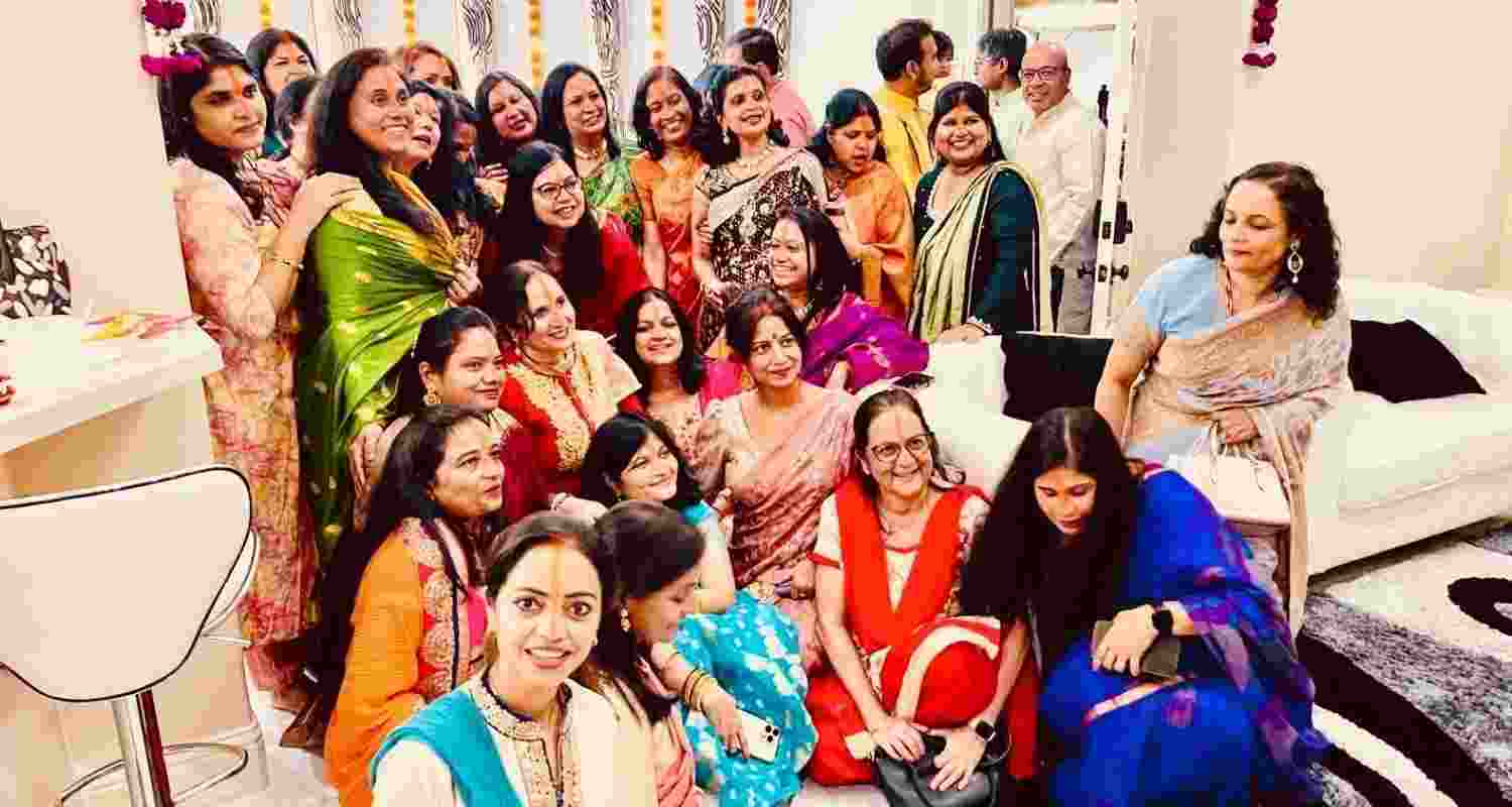 Members of the Indian-American community celebrate the four-day festival of Chhath Puja in Houston, Texas. Image: X