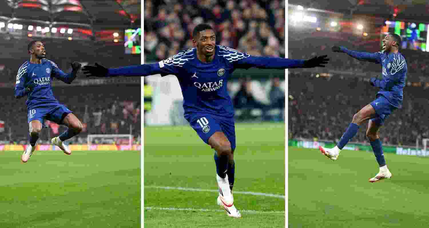 Dembélé scored three goals in succession after Bradley Barcola gave PSG an early lead in the sixth minute.