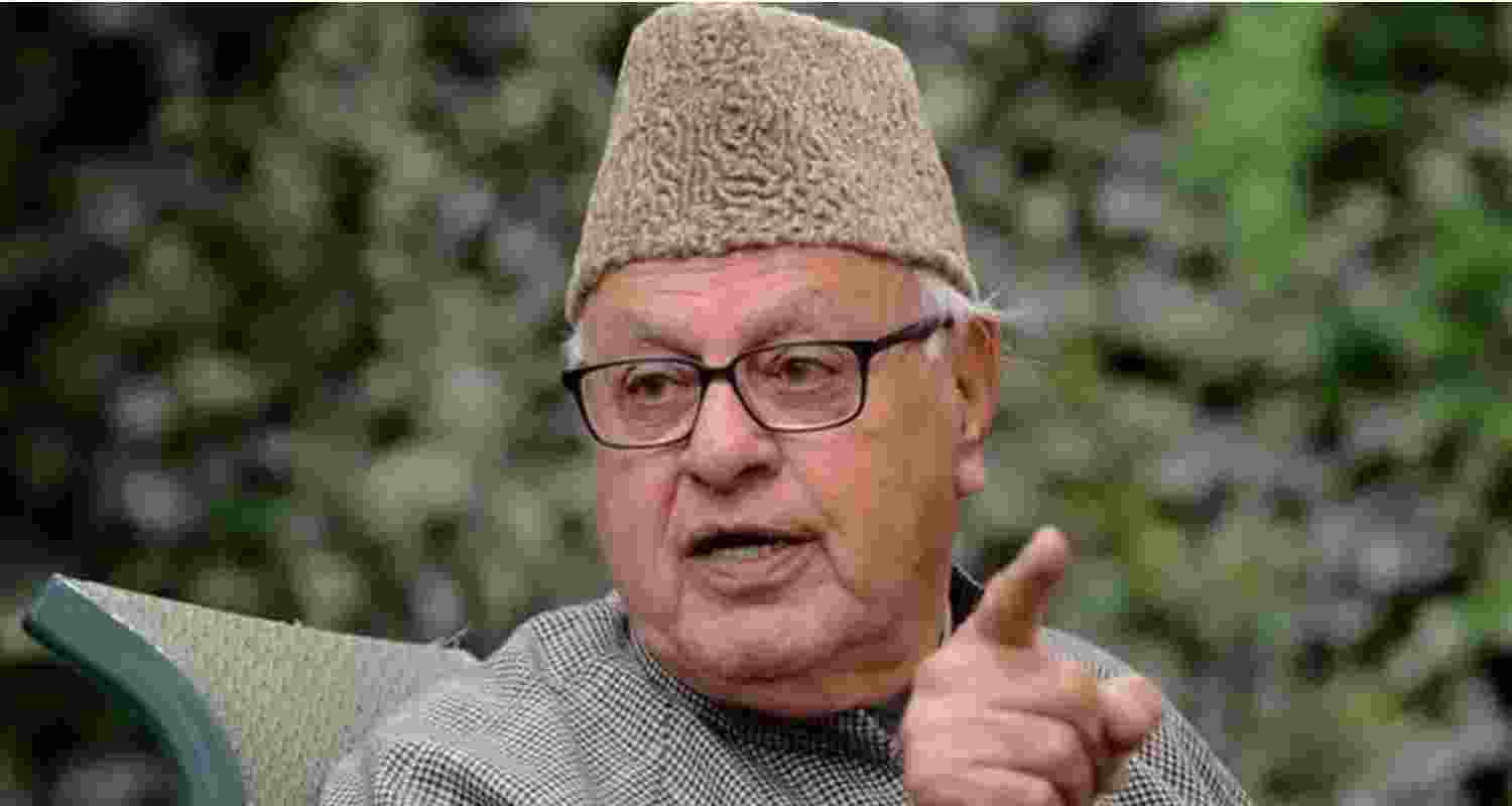 National Conference president Farooq Abdullah.