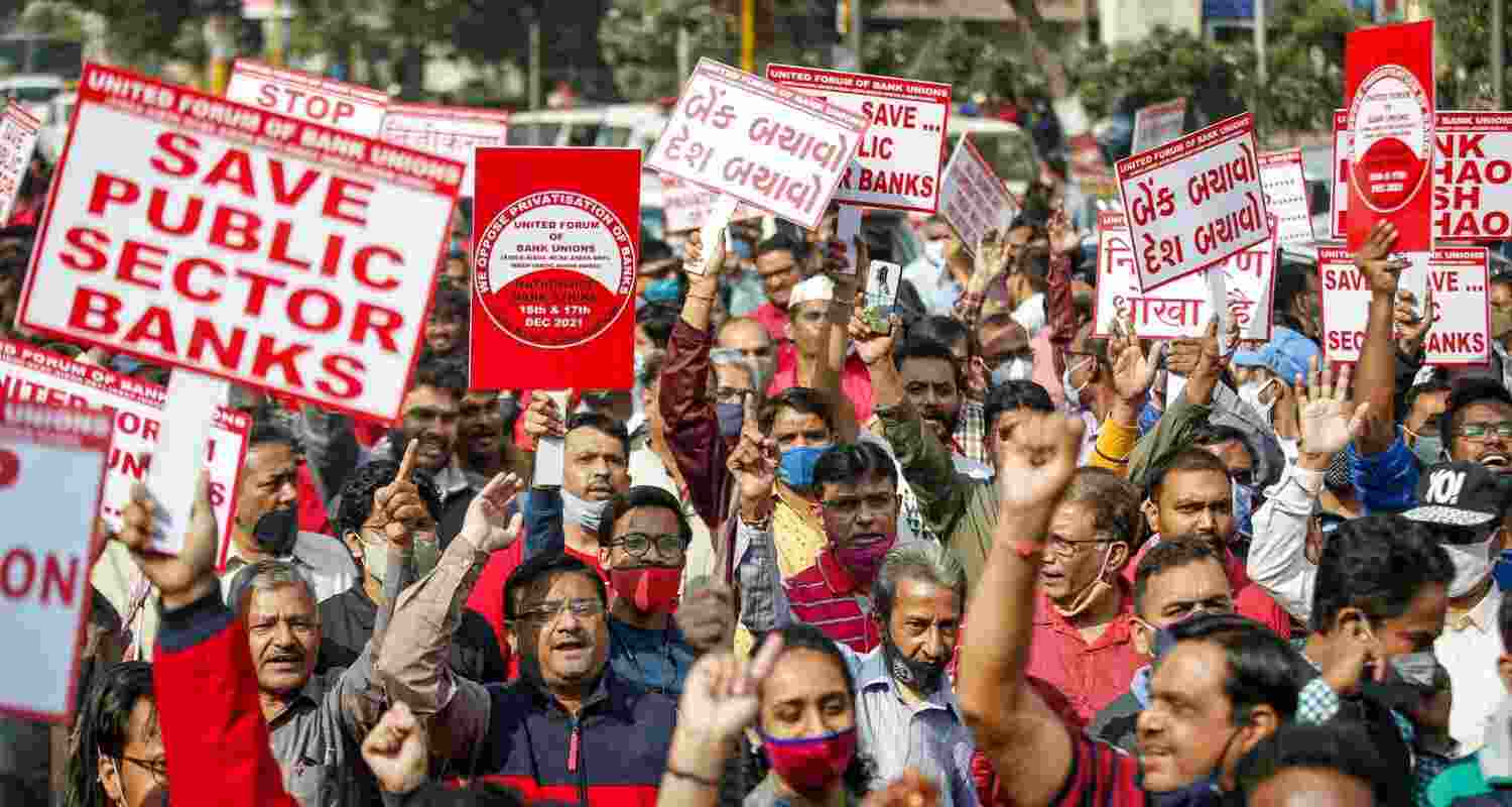 Be it times of recession, economic shocks, or the COVID-19 pandemic, public sector banks have stood firmly with the nation, without fear of collapse or customer exploitation, the union said