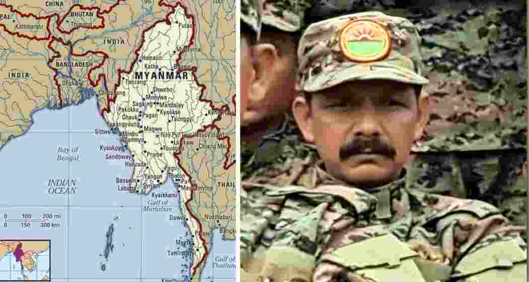 A map showing locations in Myanmar's Sagaing Region where Indian Army drones struck ULFA-I camps. Self-styled commander Nayan Asom was reportedly killed in the strikes. 