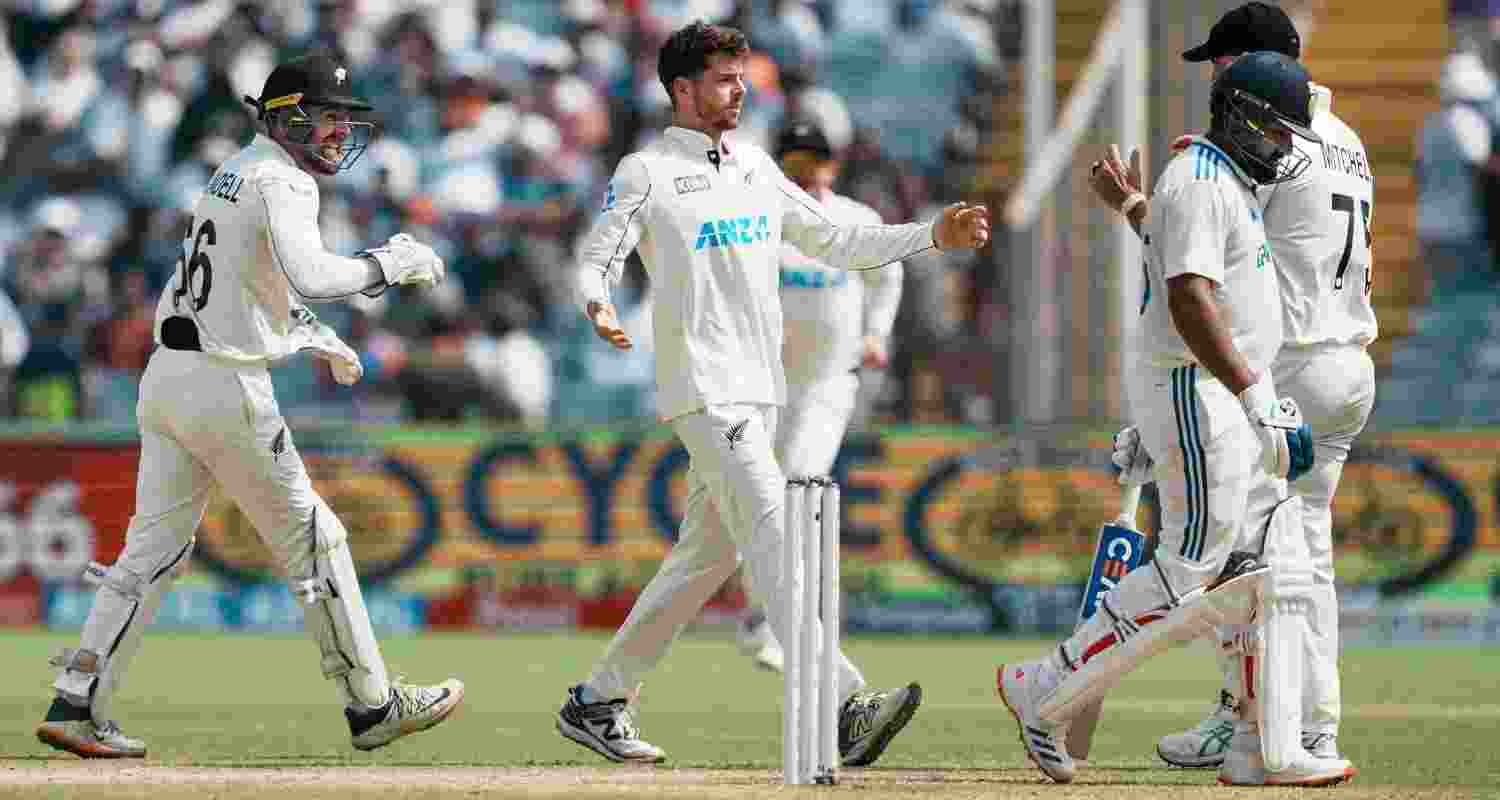 Indian skipper Rohit Sharma walks off the field after being dismissed.