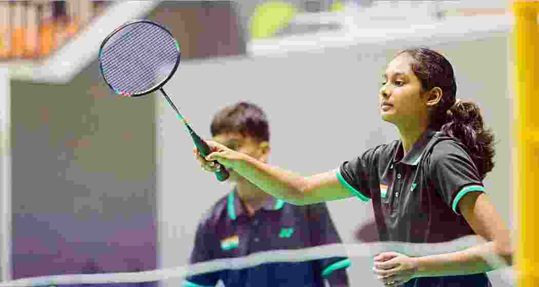 India’s junior badminton stars in action at the Badminton Asia U-17 and U-15 Championships 2025 in Chengdu, China.