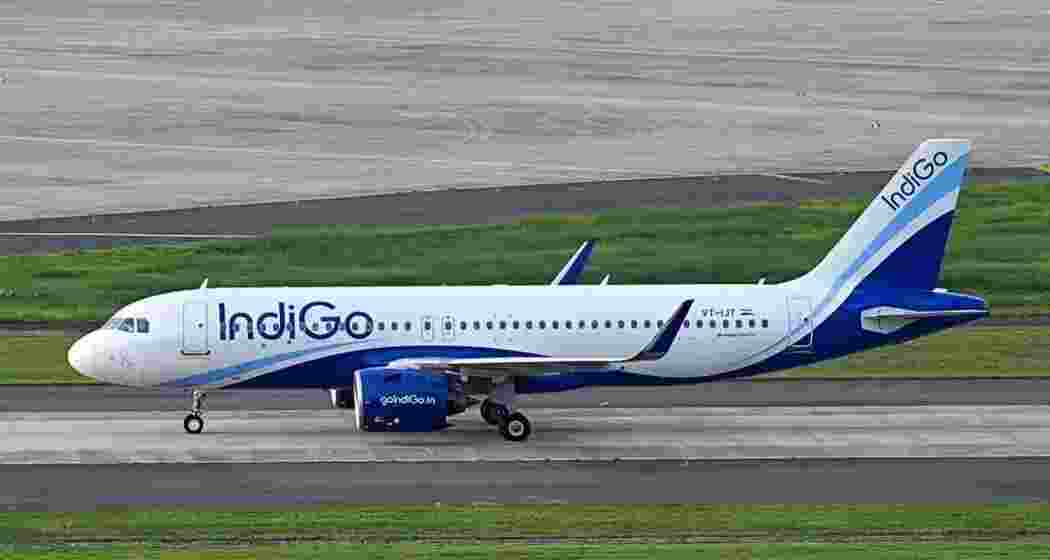 An IndiGo aircraft.