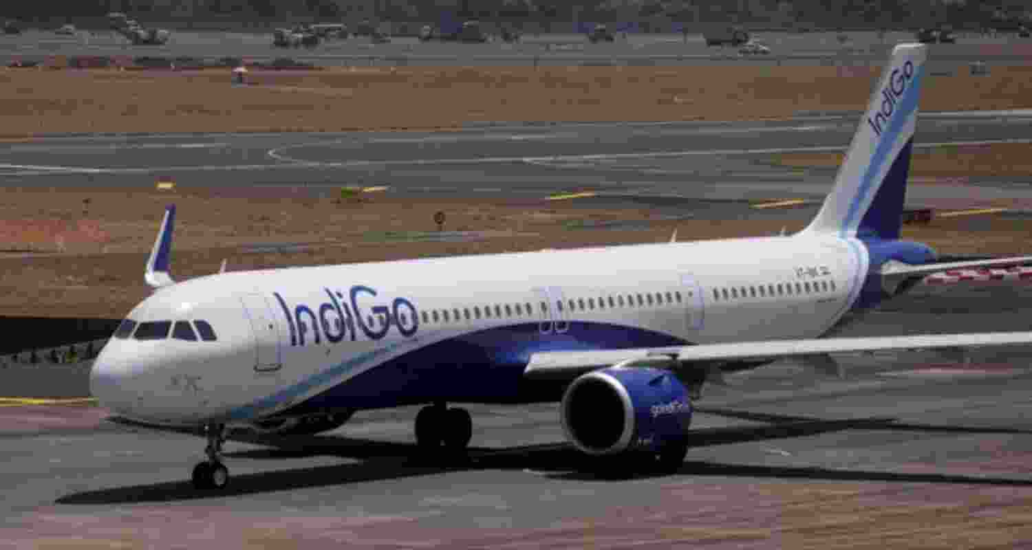 A file photo of IndiGo airlines. A file photo of IndiGo airlines.