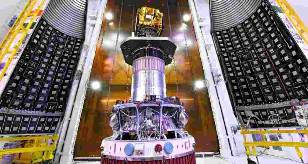 EOS-N1 hyperspectral satellite before encapsulation within the PSLV-C62 payload fairing for ISRO’s January 12 launch from Sriharikota, alongside 15 co-passengers including the Northeast’s LACHIT-1.