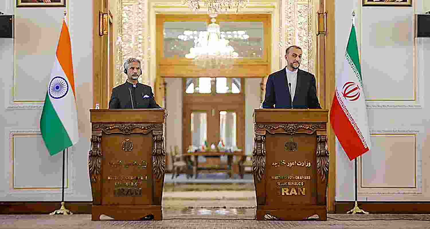 External Affairs Minister S Jaishankar on Monday held wide ranging discussions with Iranian counterpart Hossein Amirabdollahian Chabahar port and the North-South connectivity project
