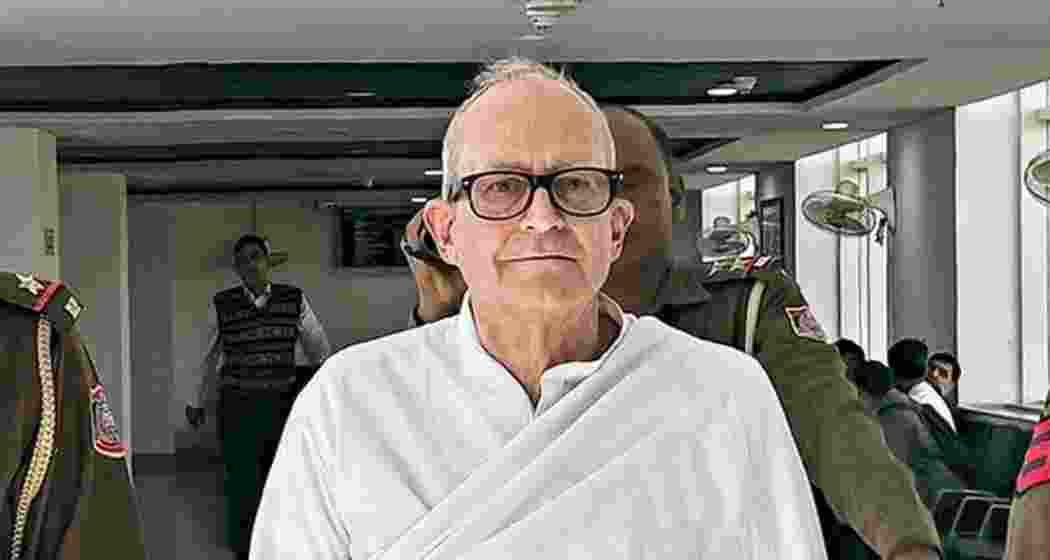 File picture of British national Christian Michel James at Rouse Avenue Court for a hearing on his case, in New Delhi. (Image: PTI) File picture of British national Christian Michel James at Rouse Avenue Court for a hearing on his case, in New Delhi. (Image: PTI)