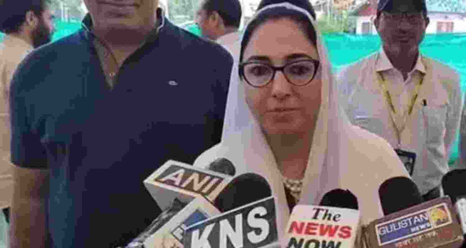 J&K Waqf Board chief Dr Darakhshan Andrabi. 