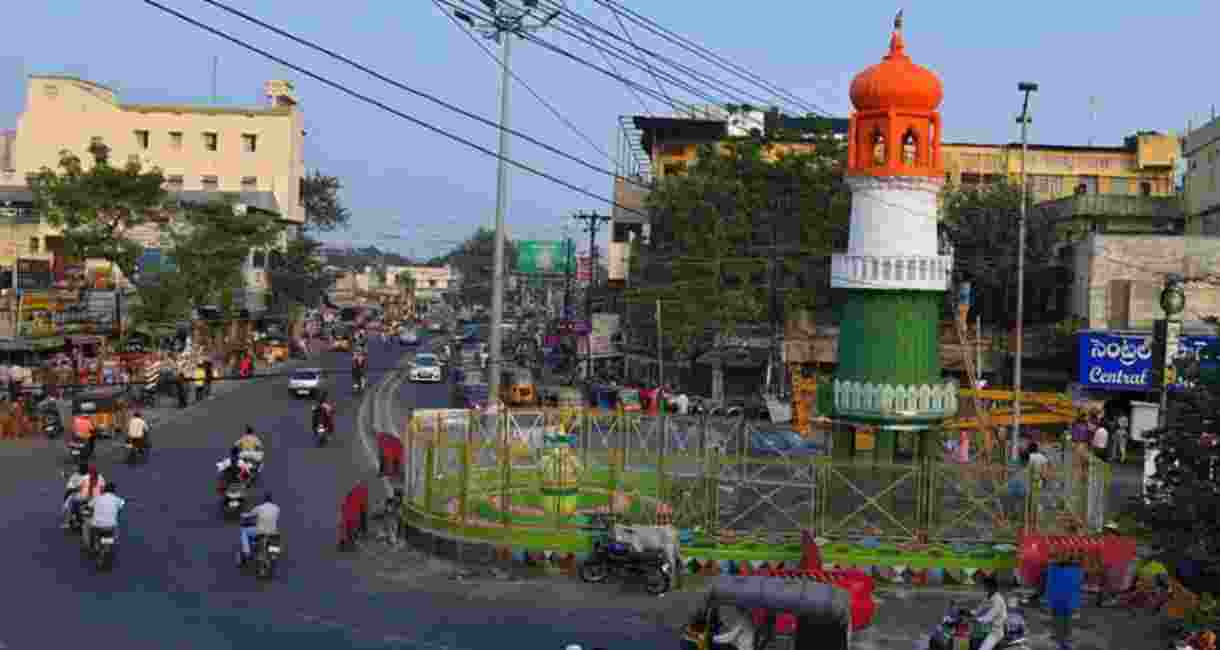 Jinnah Tower in Guntur, Andhra Pradesh.