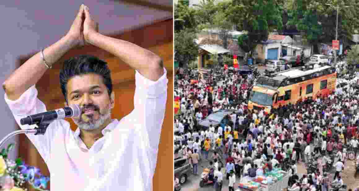 A large number of fans arrived at the venue from nearby areas, including Manapparai, to hear the TVK chief's address. Several people reportedly fainted from exhaustion and were taken to hospital.
