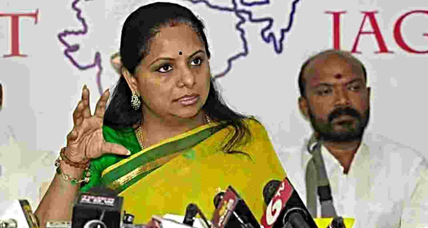 President of Telangana Jagruthi, K Kavitha - file image