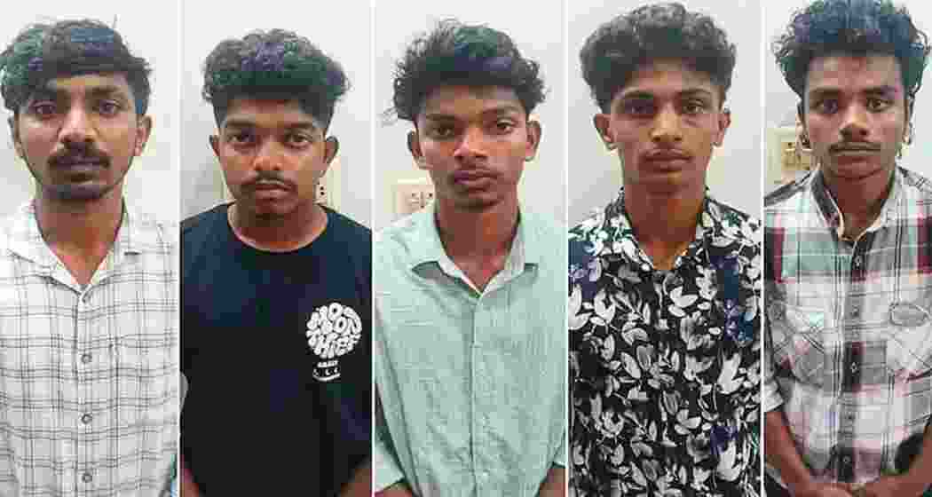 The students held for ragging incident at Kottayam Nursing College in Kerala.