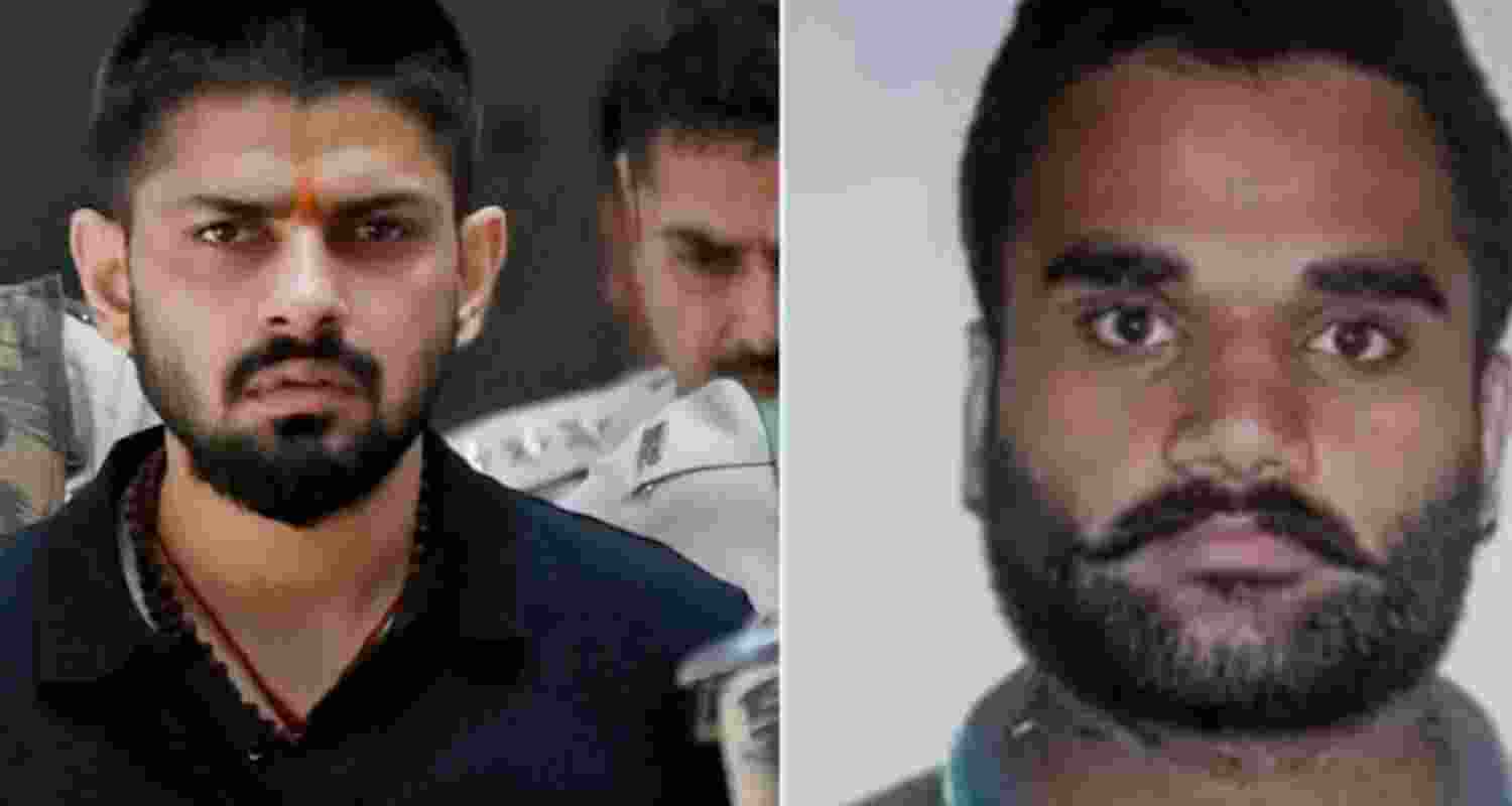 Lawrence Bishnoi (L) and Goldy Brar (R).