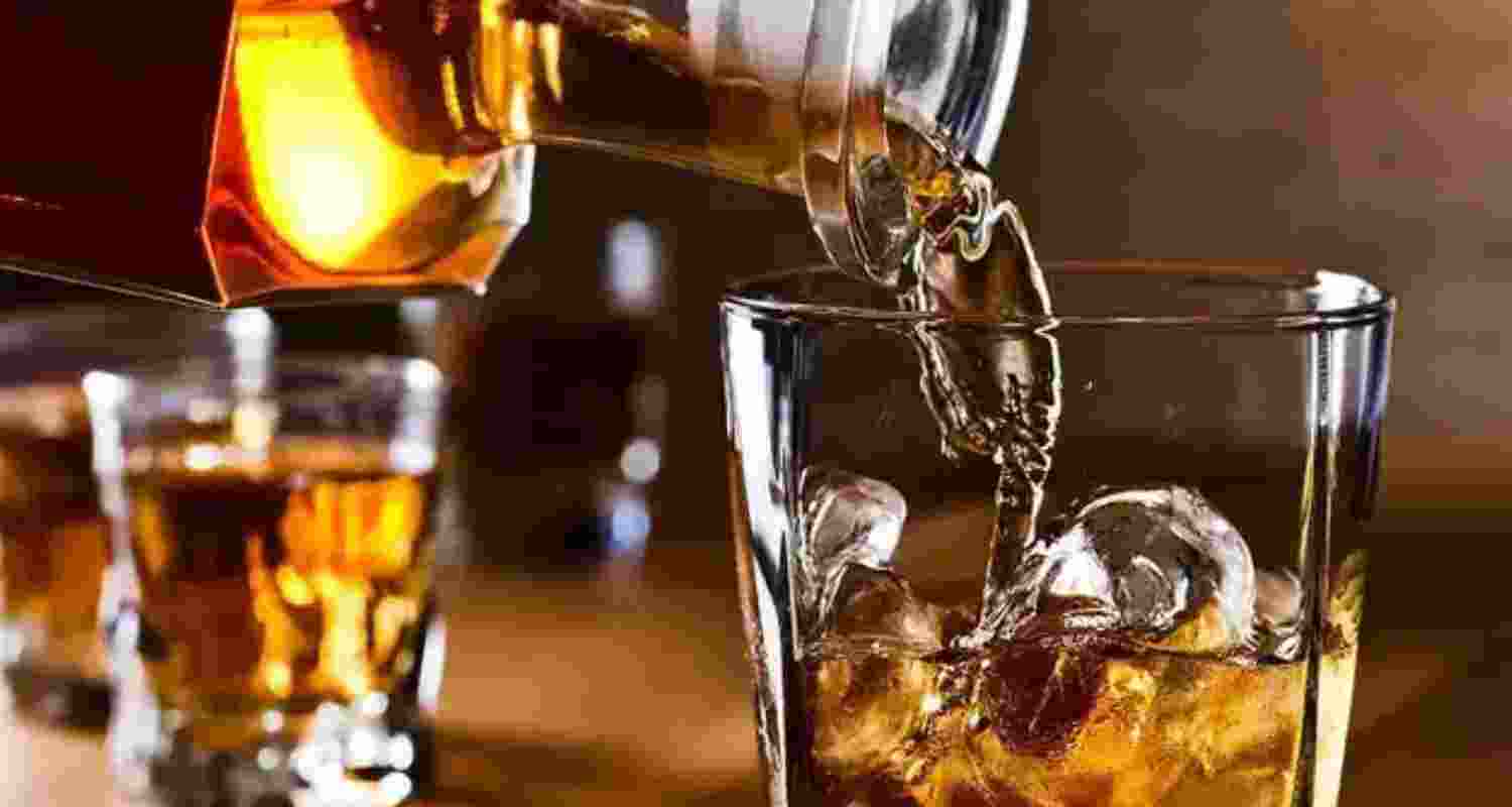 glass of alcohol. 