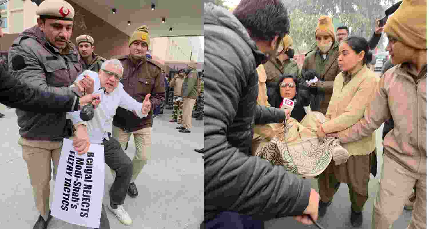 TMC MPs detained after protest outside Amit Shah’s home