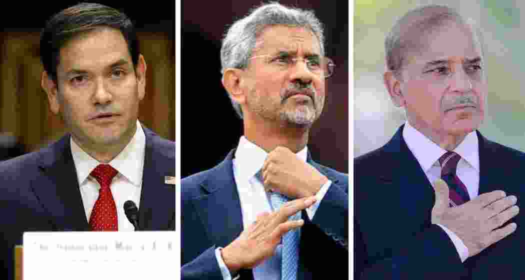 US Secretary of State Marco Rubio, External Affairs Minister Dr S Jaishankar and Pakistan Prime Minister Shehbaz Sharif.