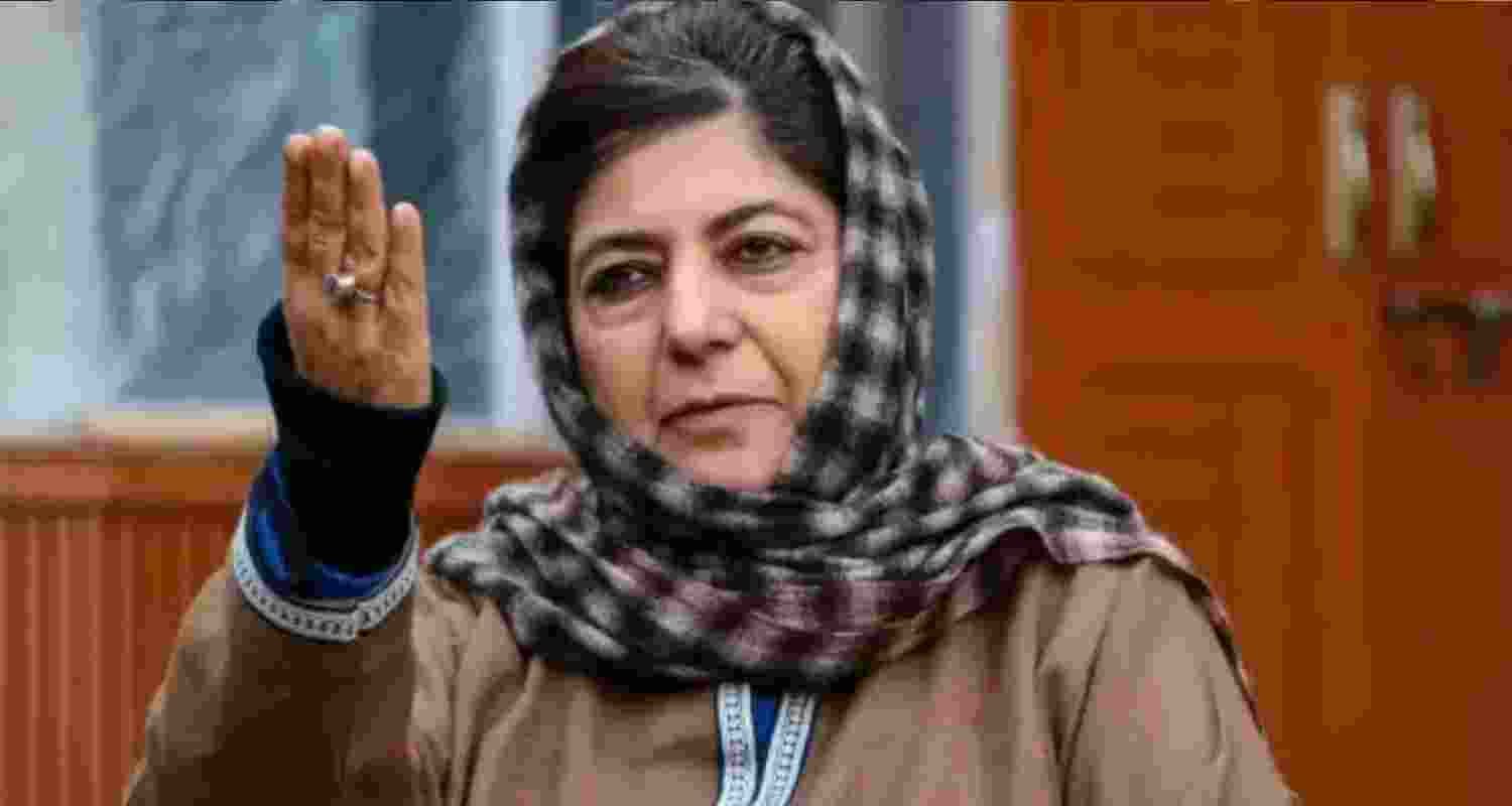 An image of former J&K CM Mehbooba Mufti.