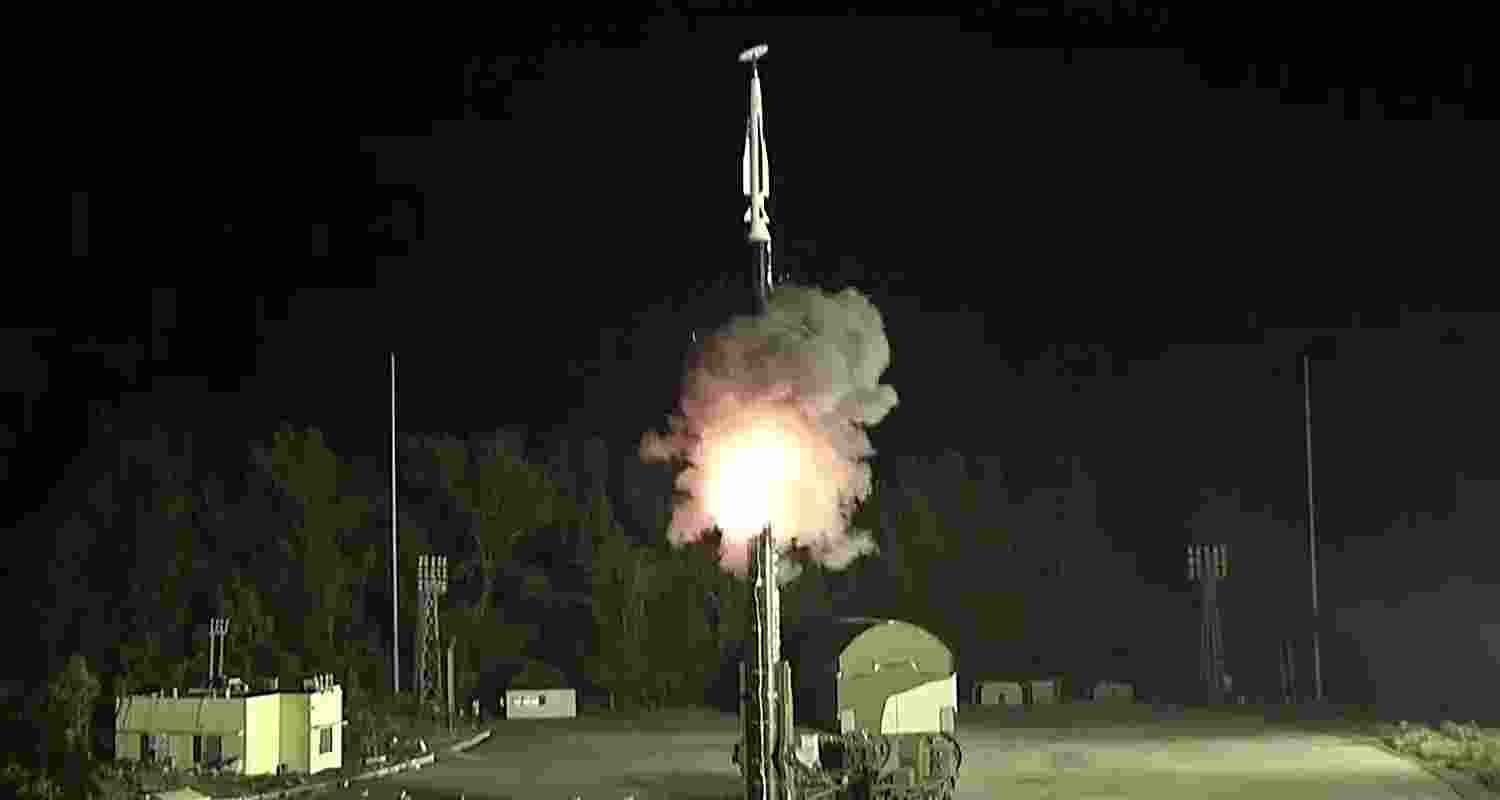 Flight trial of DRDO's long range hypersonic missile being successfully conducted at Dr. APJ Abdul Kalam Island, off-the-coast of Odisha. 
