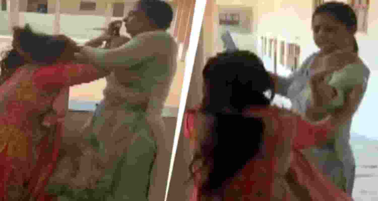 The librarian and physical had an heated argument over division of work at a government school in Madhya Pradesh's Khargone.