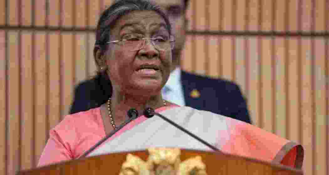 President Droupadi Murmu addresses a gathering. (File photo: PTI)