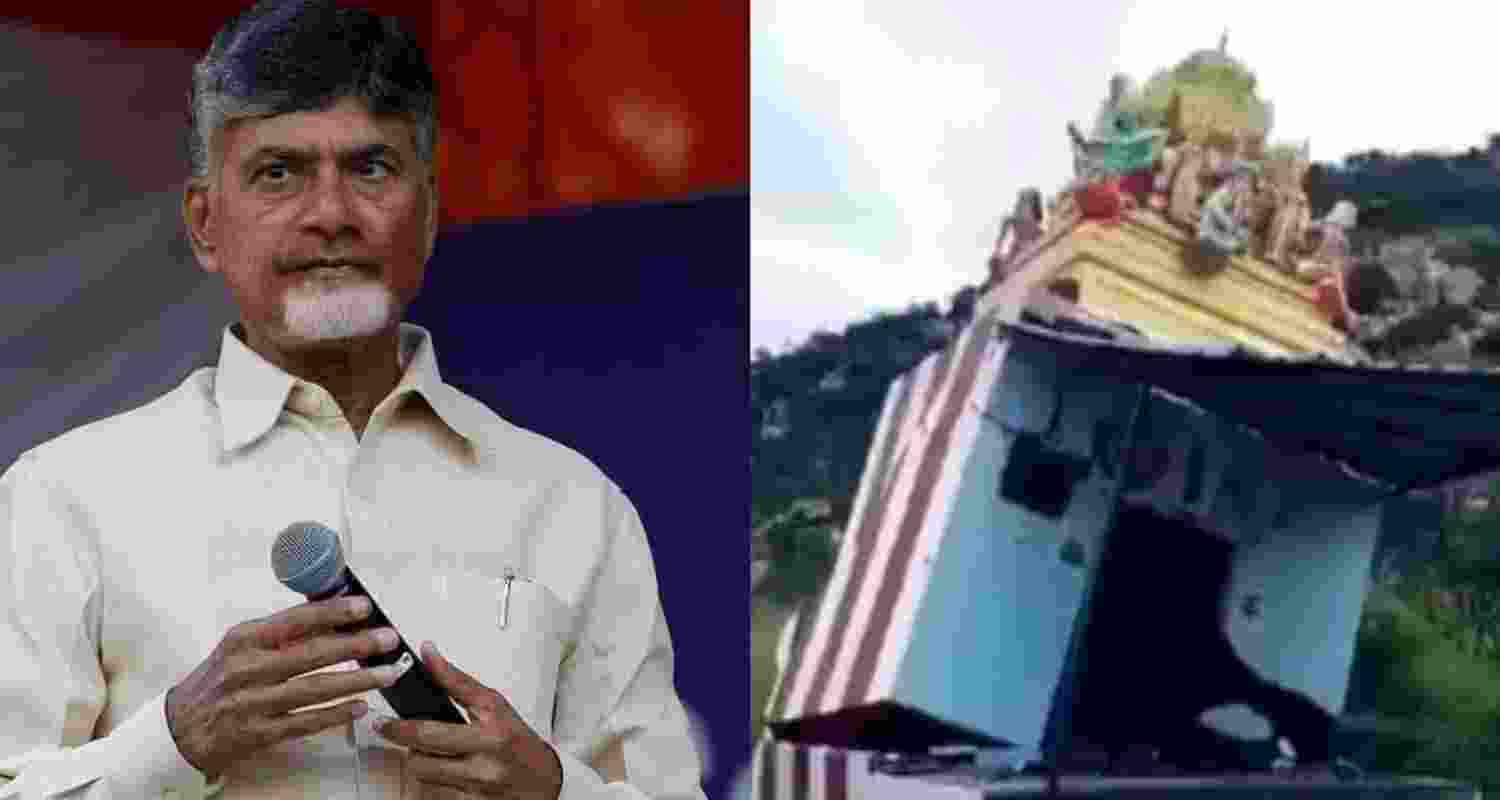 Unidentified miscreants damage temple walls in Andhra Pradesh
