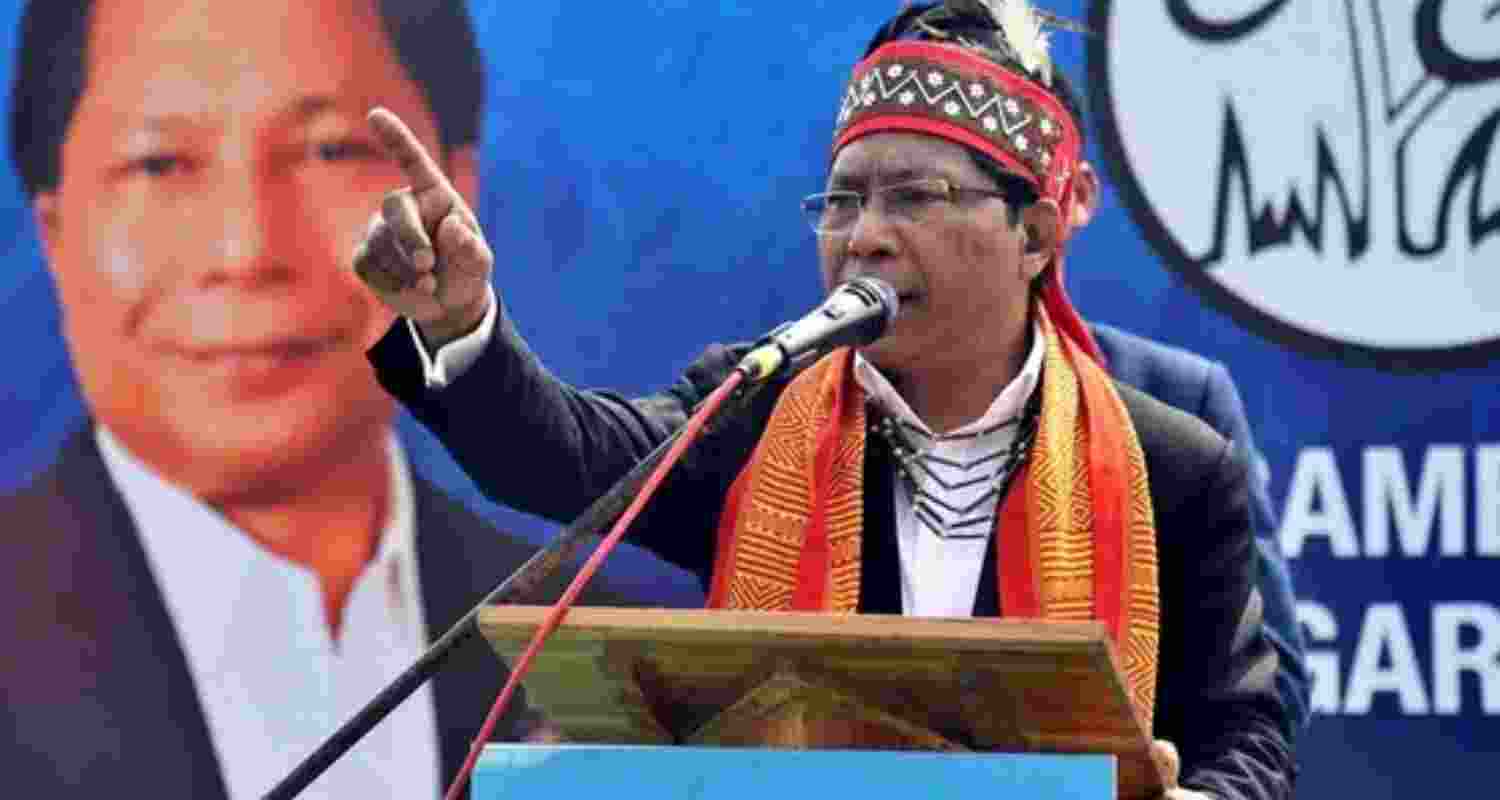 Former Meghalaya chief minister and Meghalaya TMC leader Mukul Sangma - file image.
