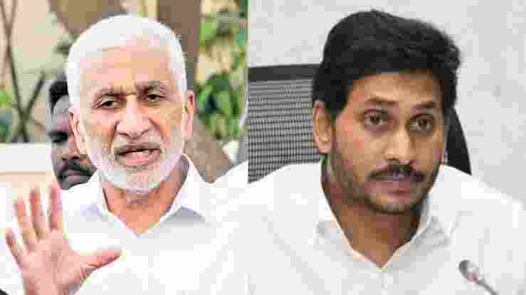 V Vijayasai Reddy and Y S Jagan Mohan Reddy. Images: X
