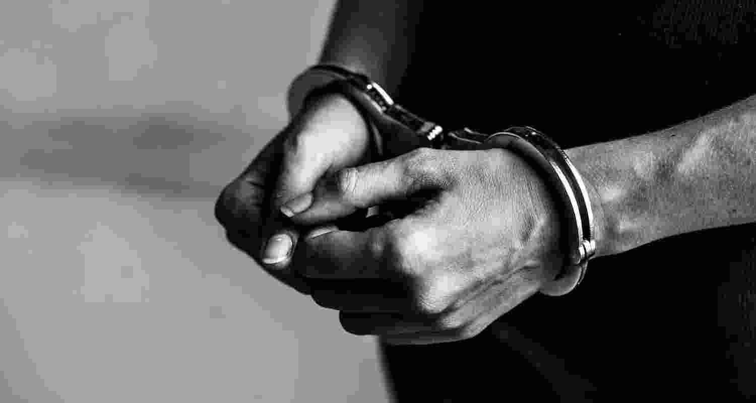 The police have arrested the accused, who was found hiding in the forest.