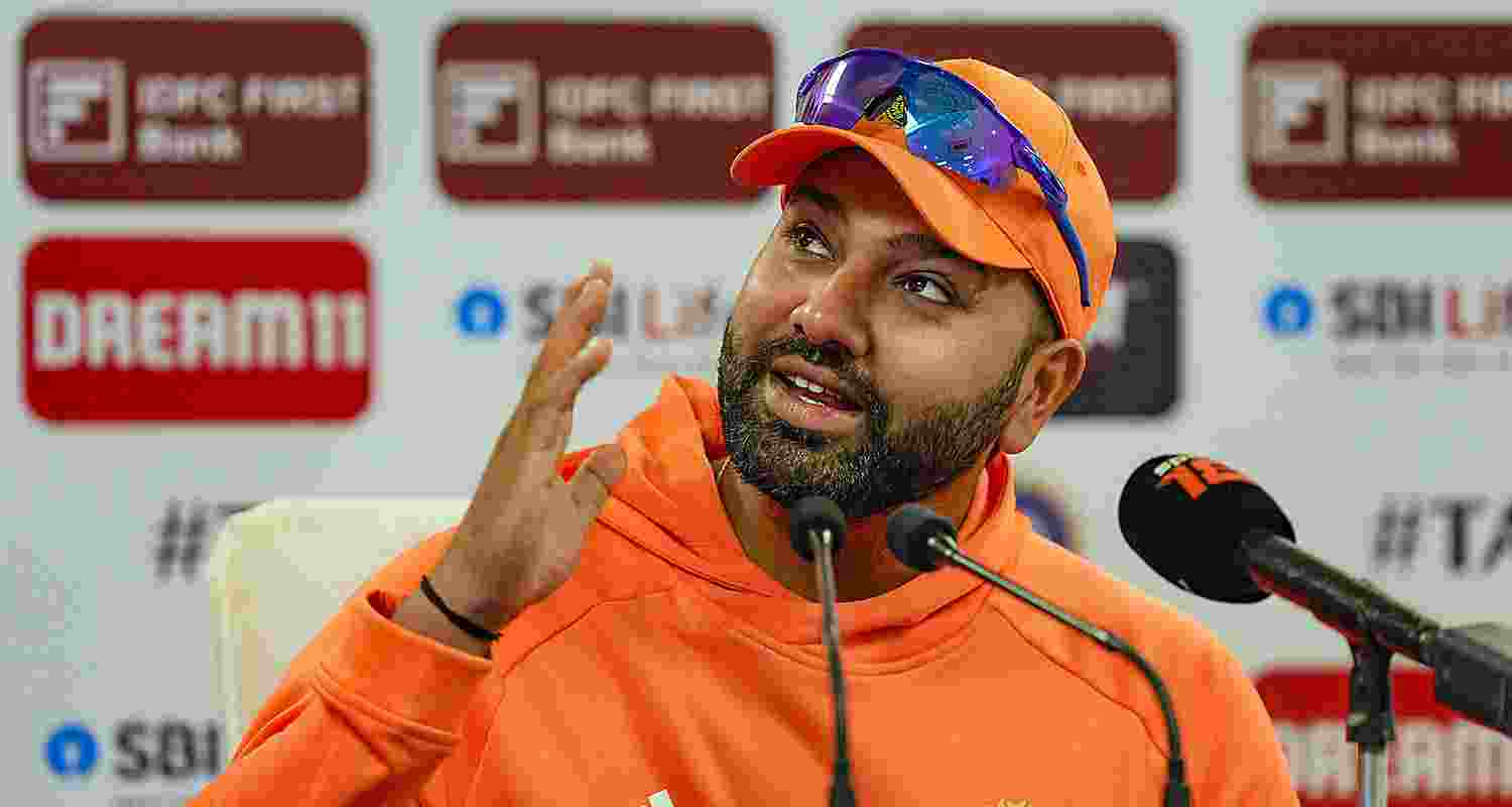 Image of cricketer Rohit Sharma. 