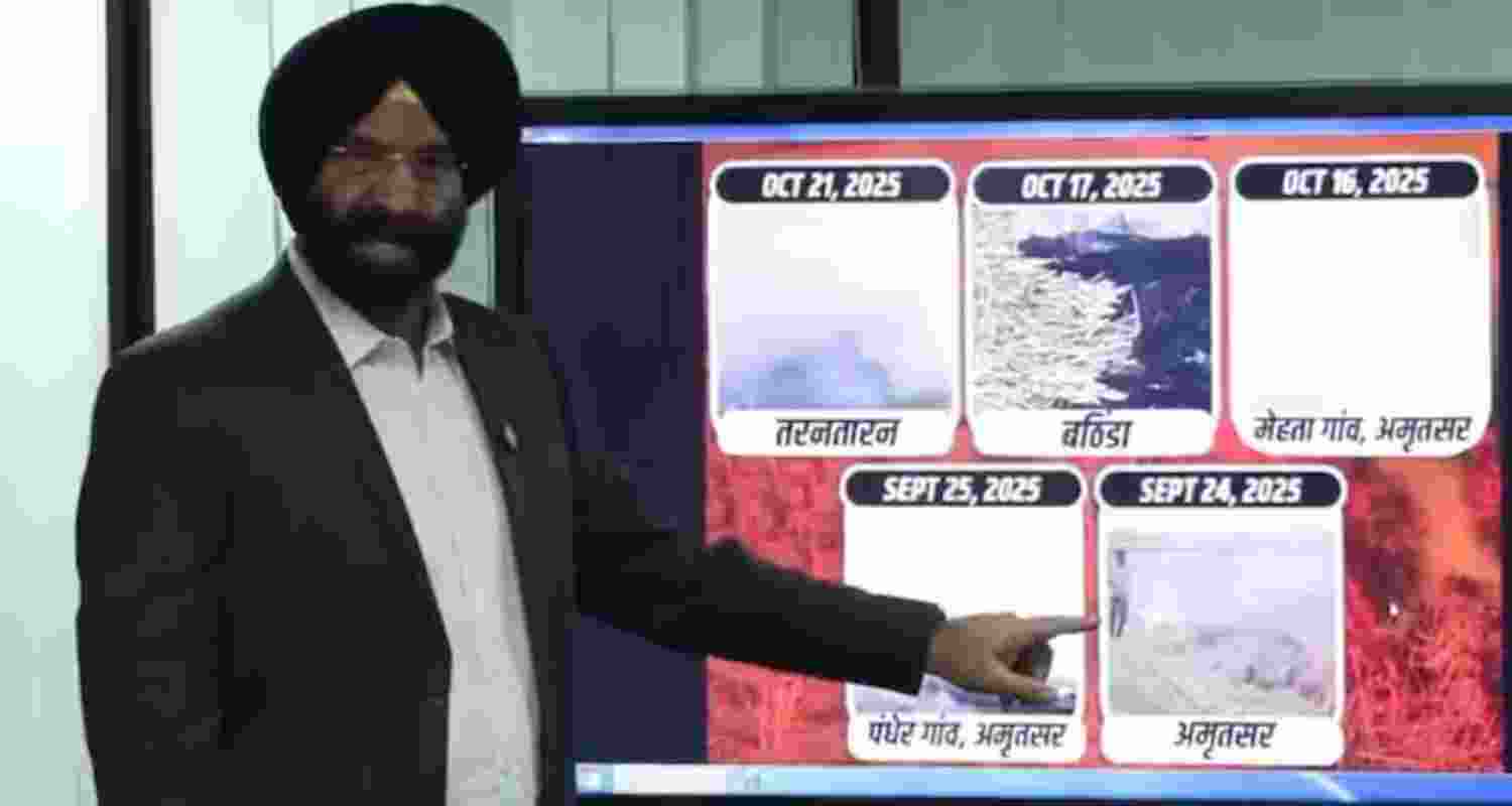 Sirsa claimed that the farmers were being “forced” by AAP leaders to burn crop residue while covering their faces to avoid identification.