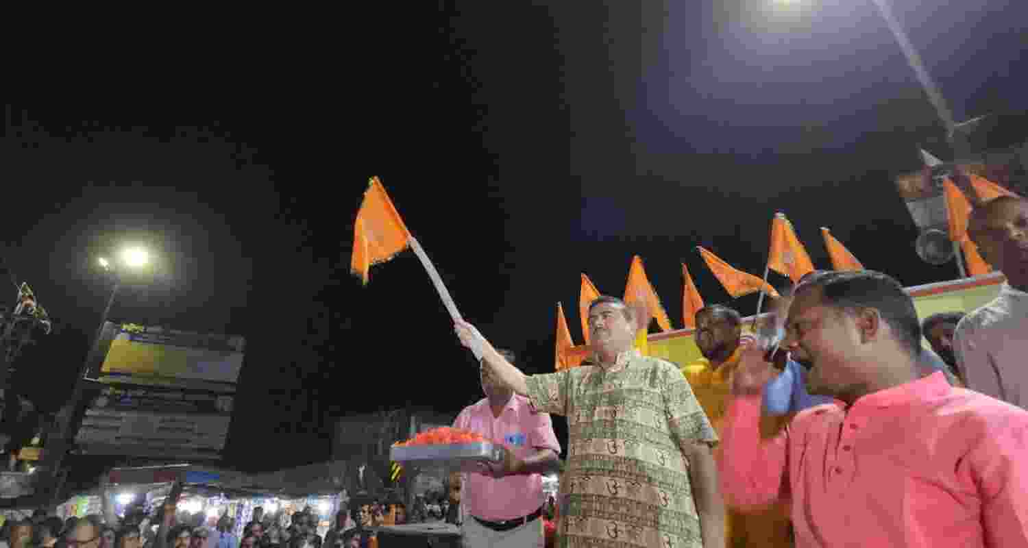 Suvendu Adhikari, who led the march, claimed that the time has come for all "devout Hindus to unite and assemble against the appeasement-friendly Trinamool Congress, which was all set to change the demographic character of Bengal."