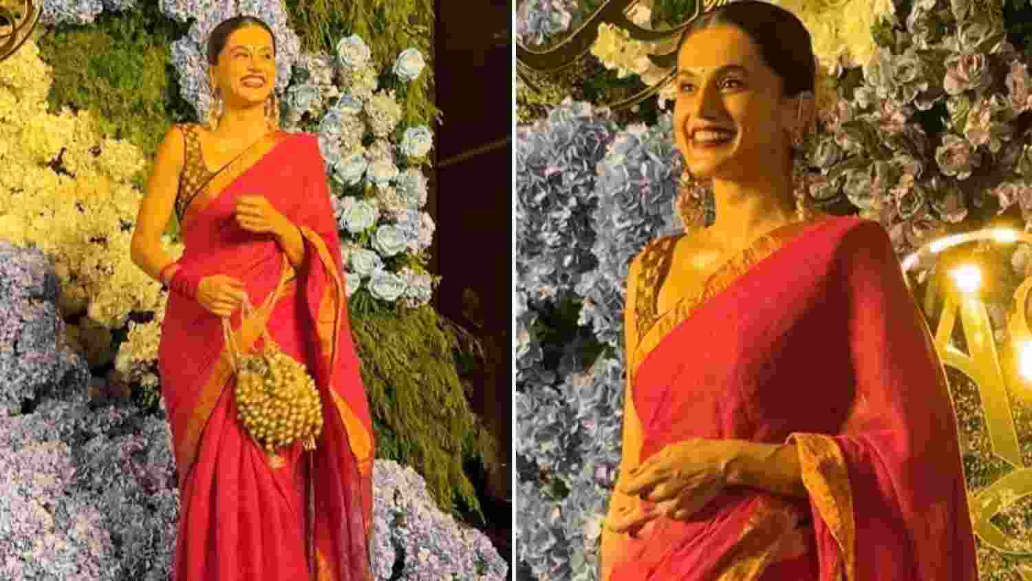 Taapsee Pannu radiates joy at first public appearance since wedding