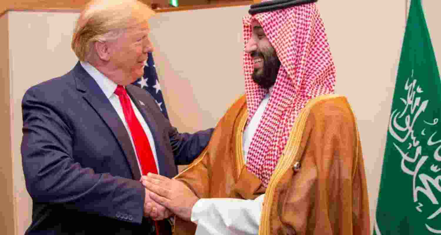 US President Donald Trump and Saudi Arabia’s Crown Prince Mohammed Bin Salman. File photo.