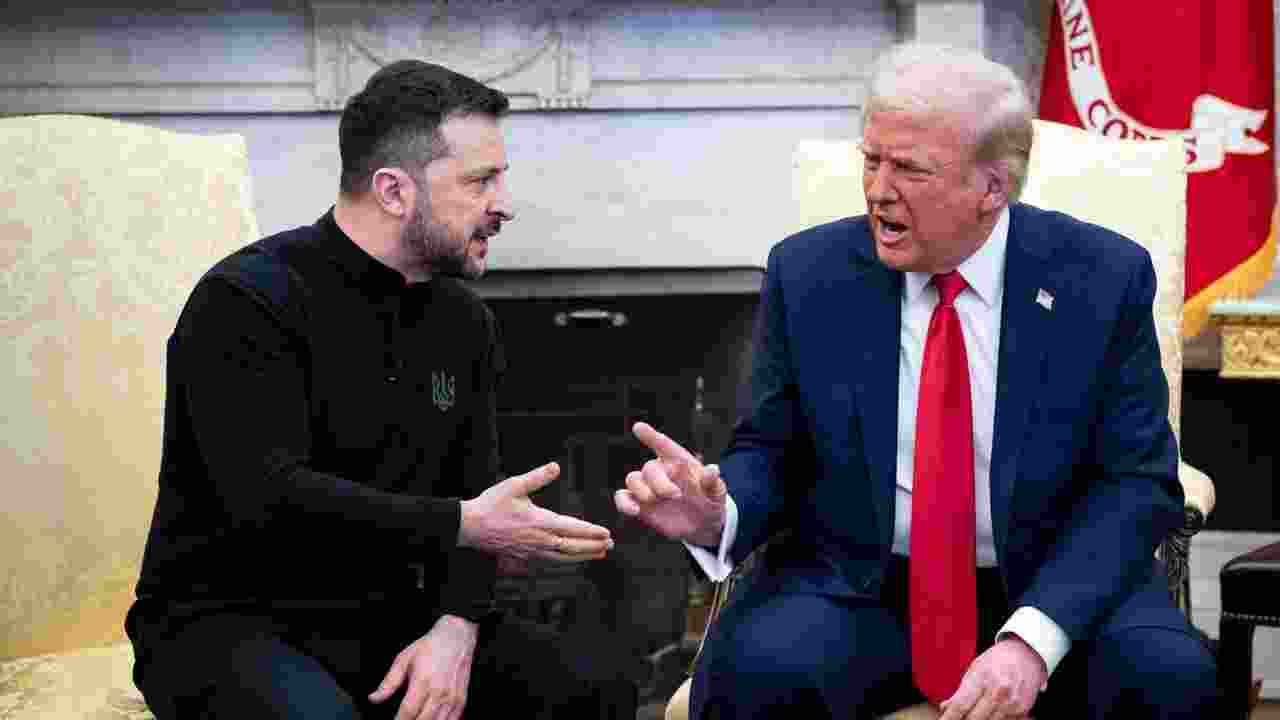 Ukrainian president Volodymyr Zelensky during a meeting with US President Donald Trump in Oval Office on February 28. Image: X