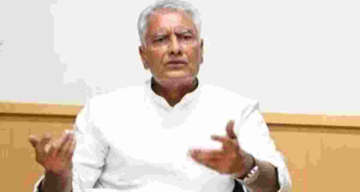 File photo of Punjab's BJP President, Sunil Jakhar, who has been vehemently questioning the AAP government for not following up on its poll promises