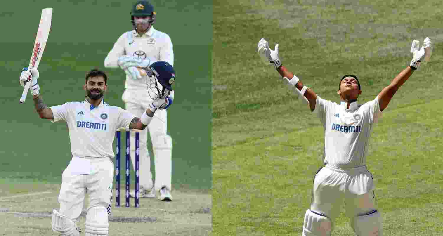 Virat Kohli and Yashasvi Jaiswal. Images: BCCI/X.