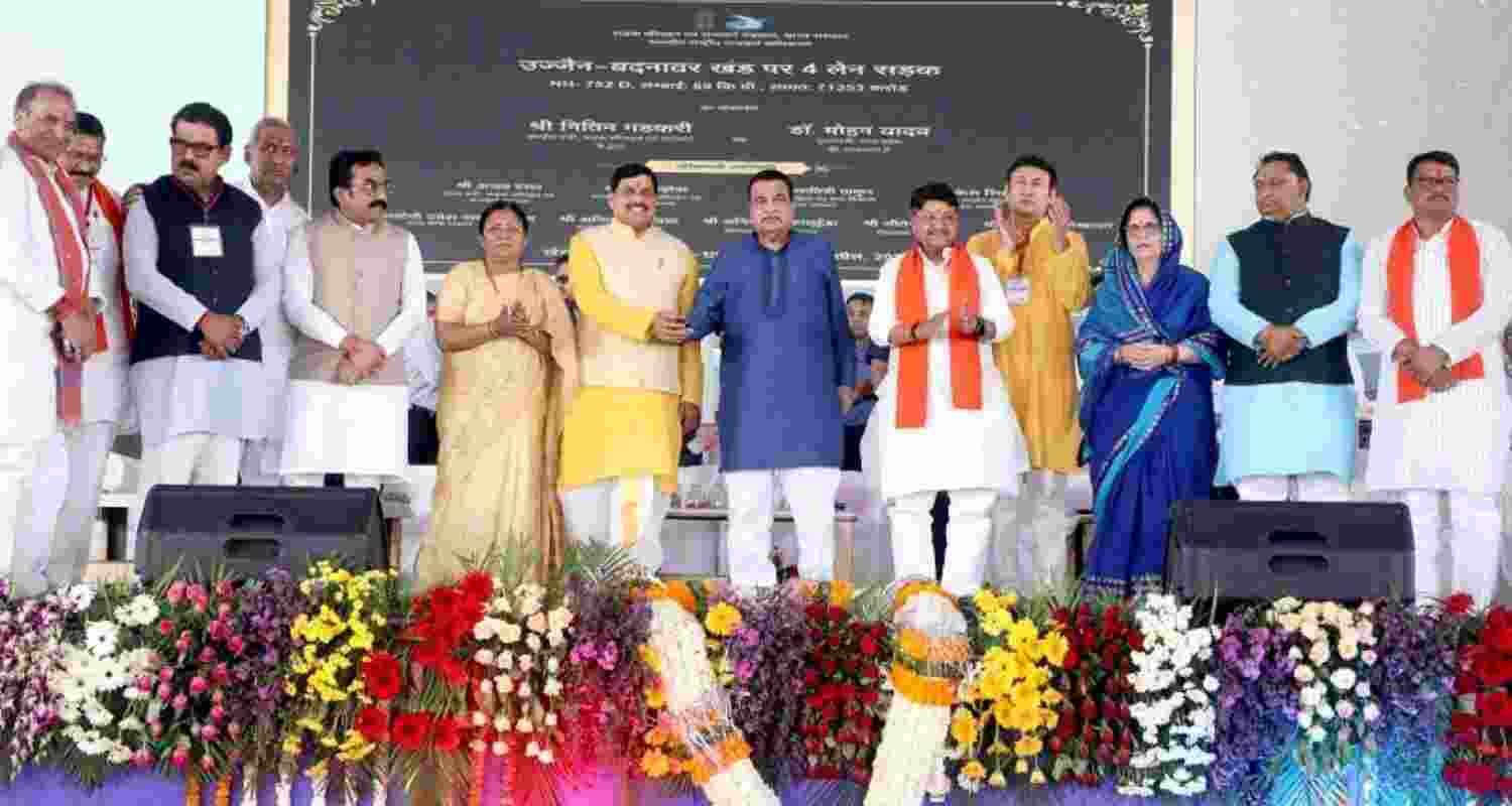 Union Minister Nitin Gadkari in Madhya Pradesh.
