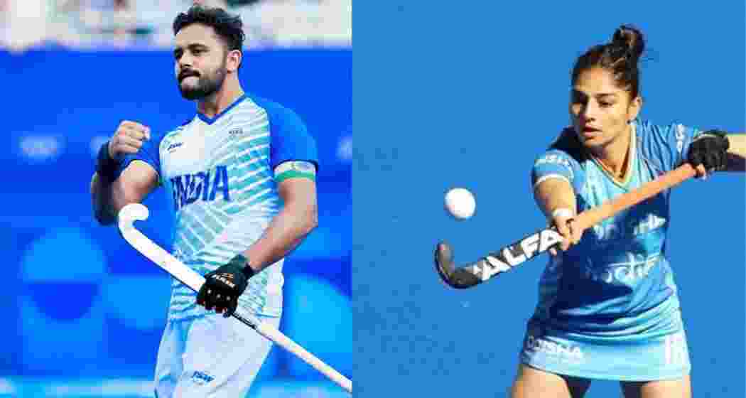 (L-R) Harmanpreet Singh and Udita Duhan.