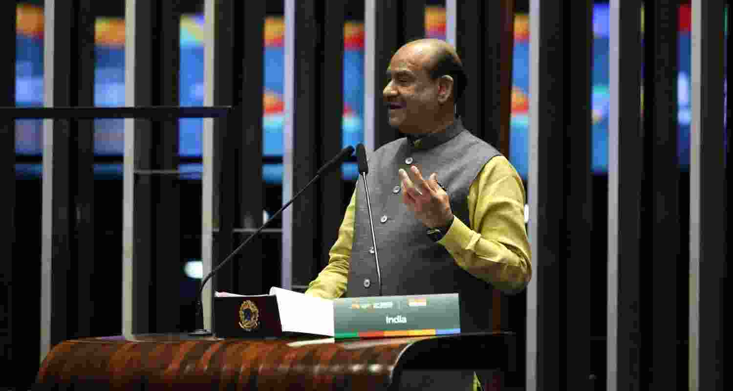 Om Birla urges BRICS unity on key global issues.