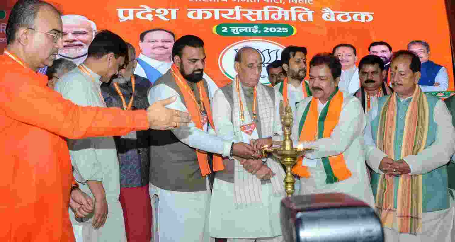 Defence Minister Rajnath Singh lauds Bihar’s legacy and BJP’s roots.