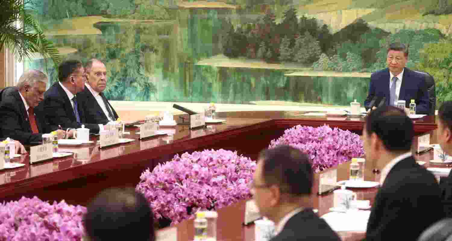 Lavrov Holds Talks With Xi Before SCO Foreign Ministers Meet.