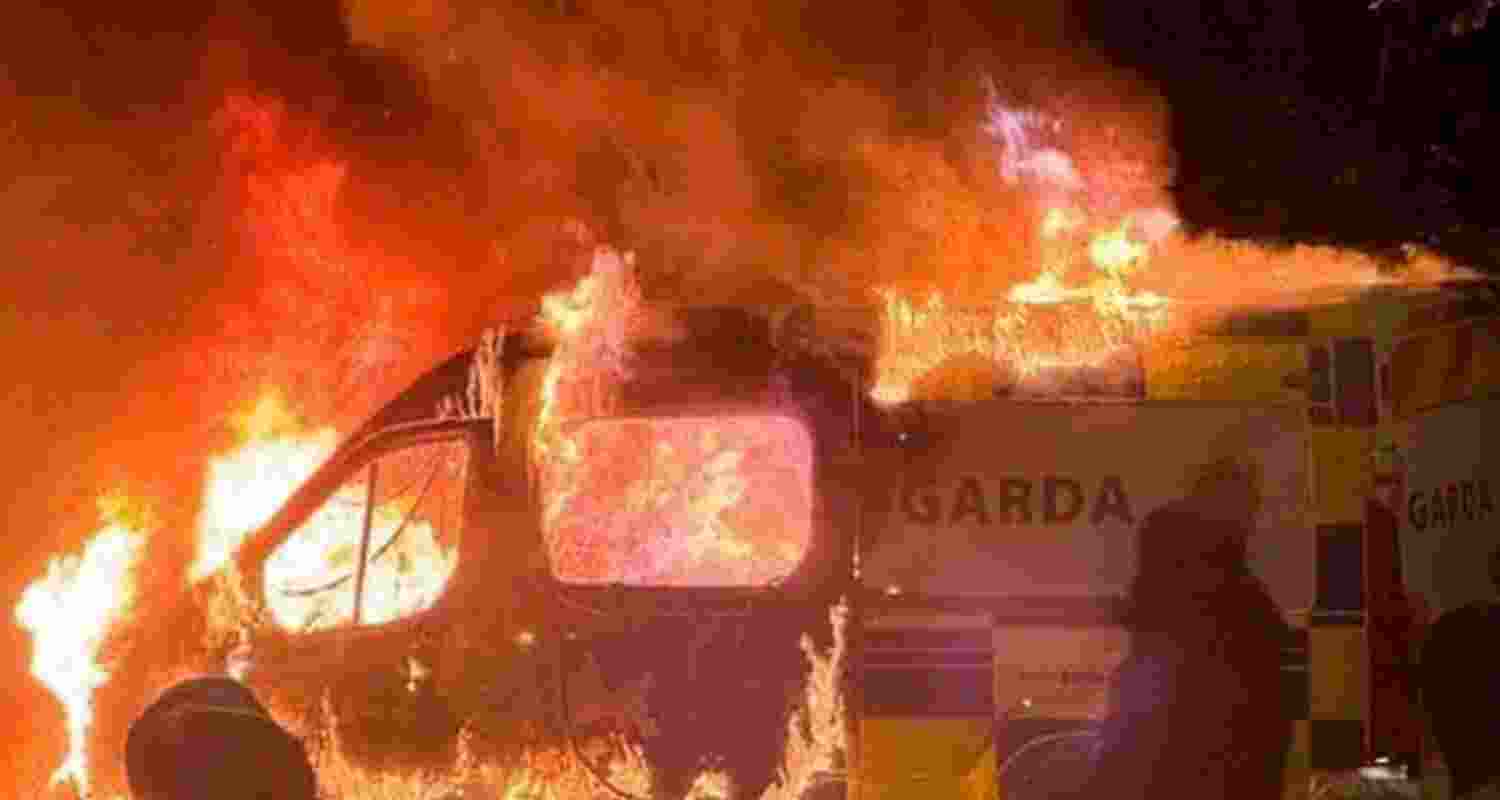 Dublin police clash with crowd over asylum seeker assault case.