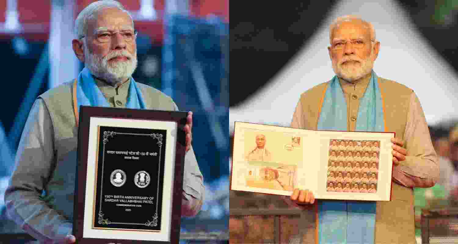 PM Modi unveils ₹150 coin for Sardar Patel’s birth anniversary.