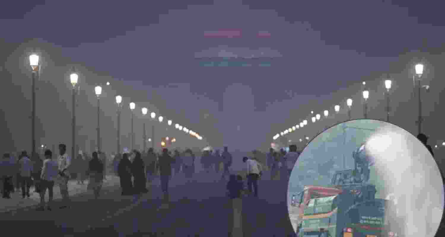 Water sprinklers deployed at India Gate to mitigate air pollution