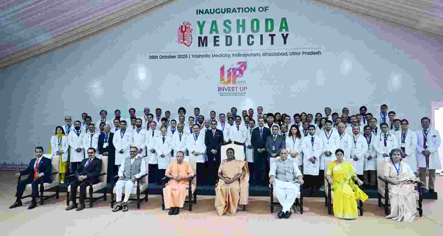 President Droupadi Murmu inaugurated Yashoda Medicity at Indirapuram, Ghaziabad, Uttar Pradesh, on Sunday,